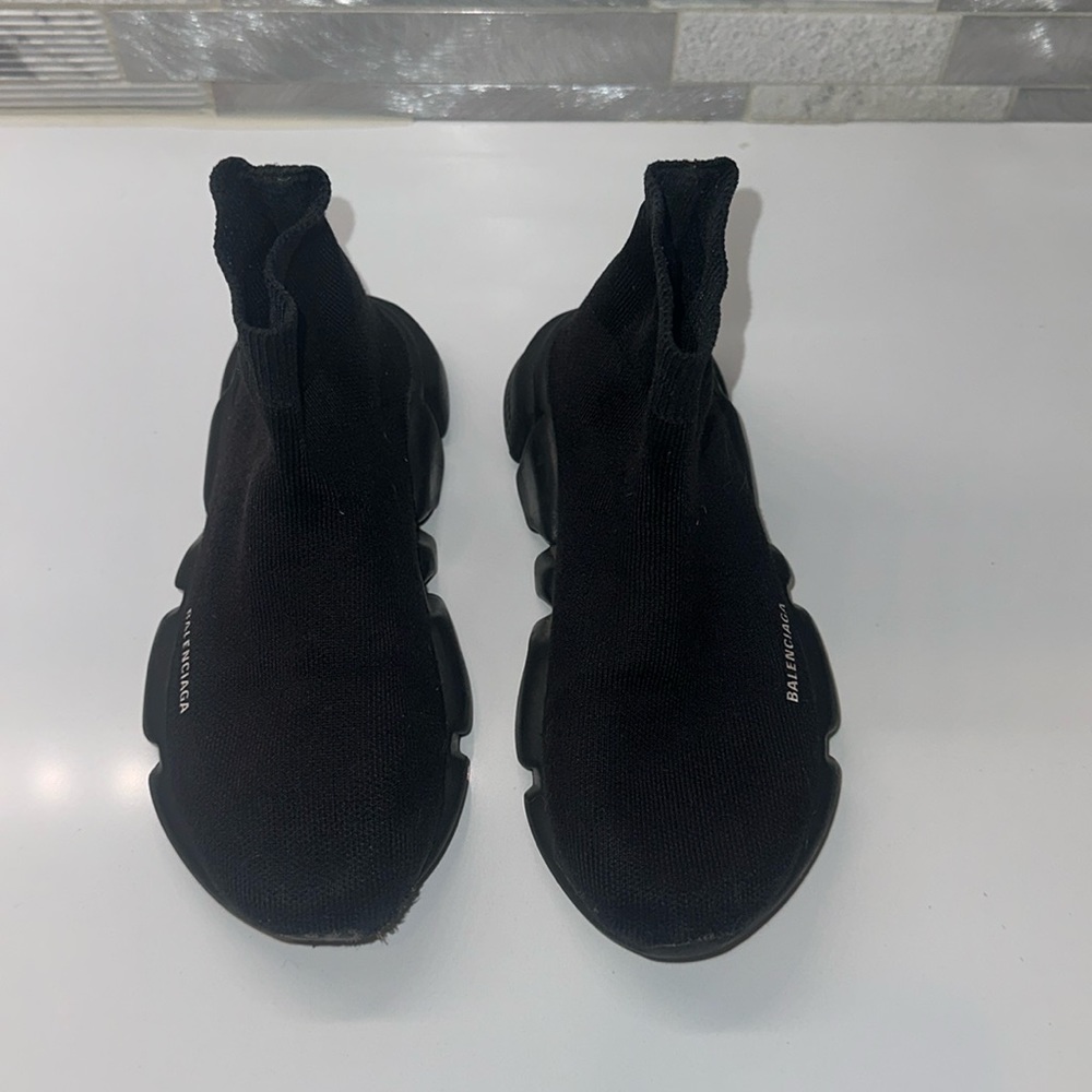 Kids balenciaga speed sneakers black